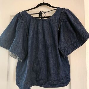 Pilcro, denim, baby doll top, size M, excellent condition!